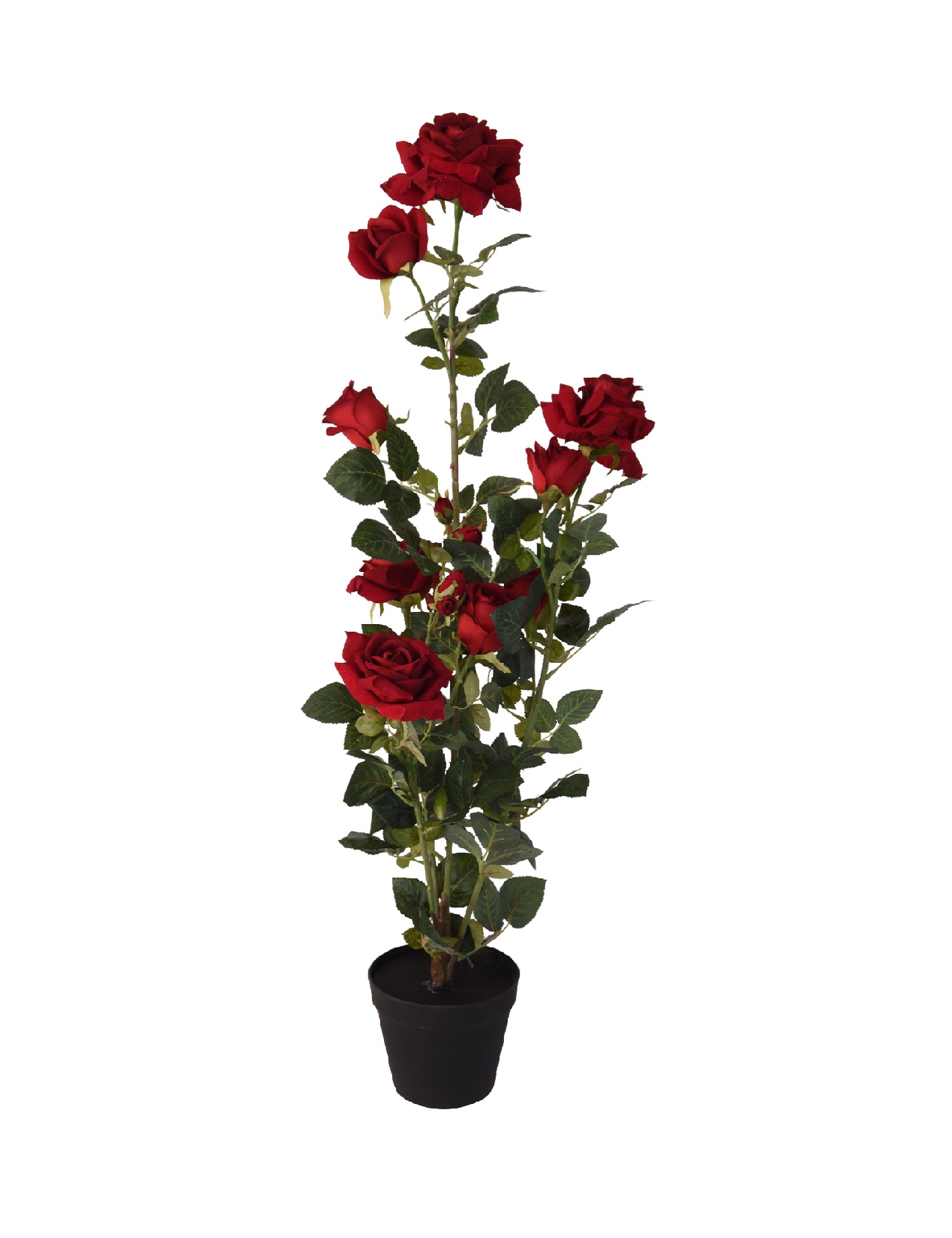 Kunstig rose H95 cm rød | Plantorama