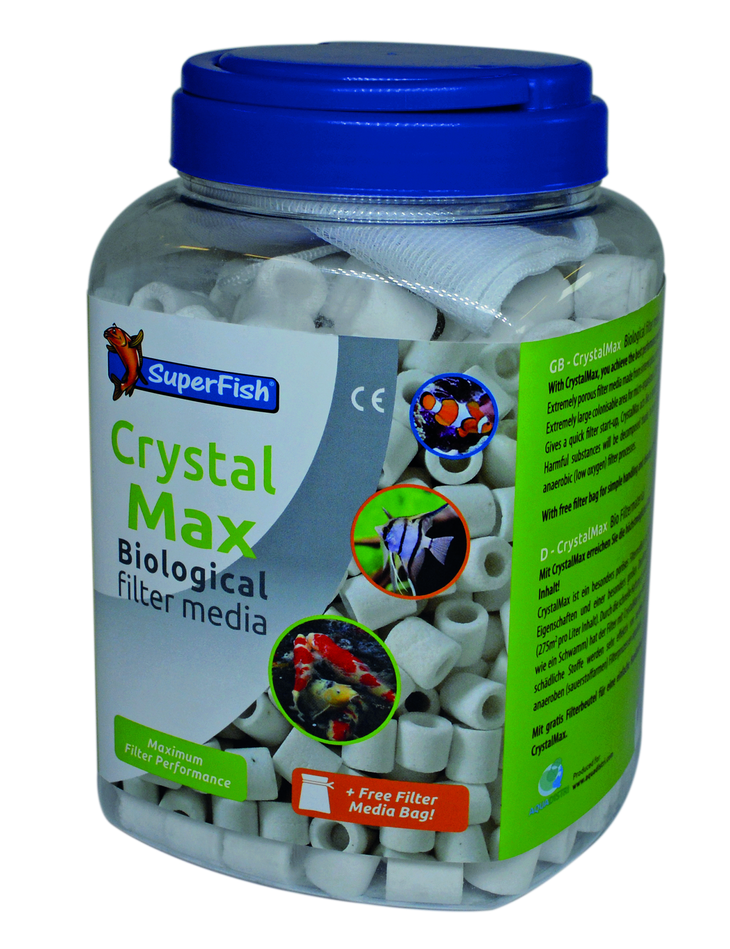 Crystal Max biologisk filtermedie 2000 ml | Plantorama