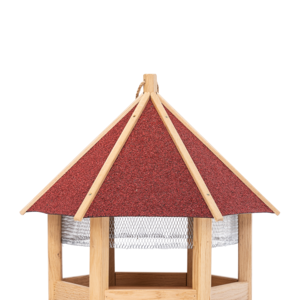 Fuglehus Hex med net Ø54 cm rød